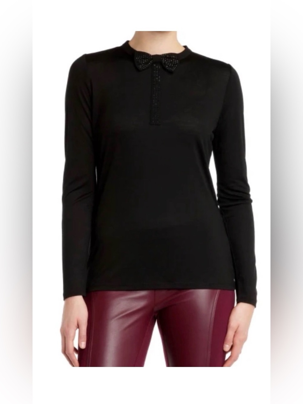 Ted Baker London Embellished Bow Top Size 1 Small - Picture 7 of 7